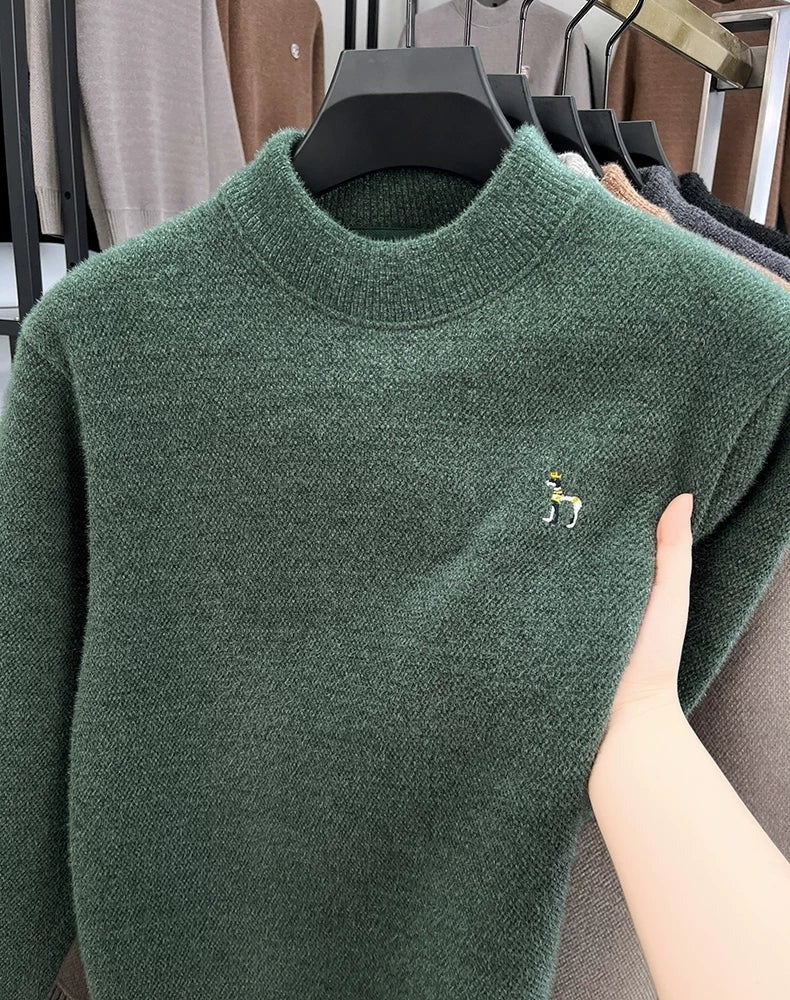 Men’s Premium Knit Sweater – Warm Casual Crew Neck Winter Pullover