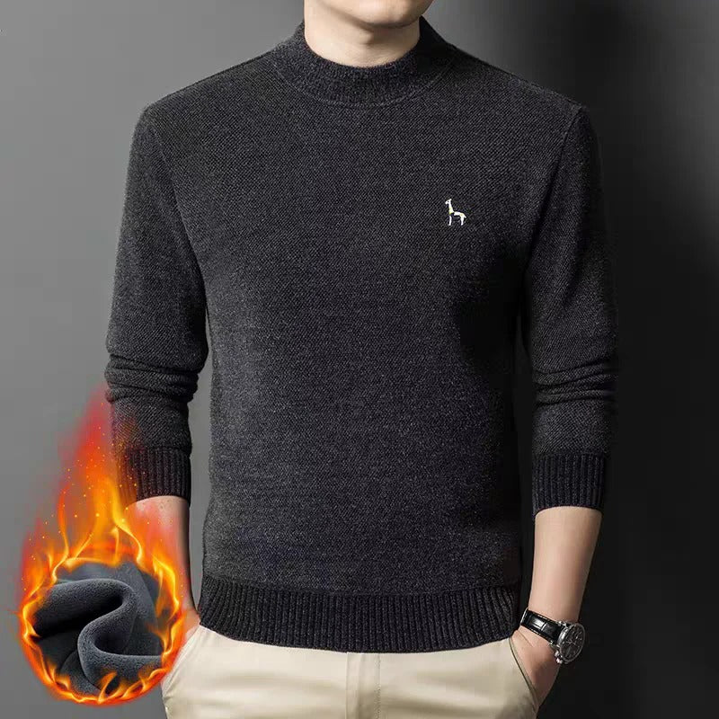 Men’s Premium Knit Sweater – Warm Casual Crew Neck Winter Pullover