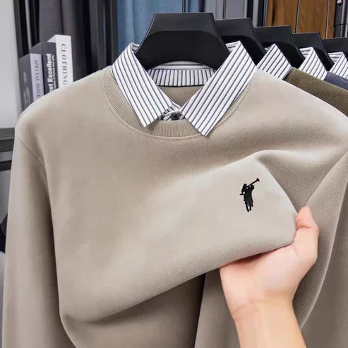 Men’s Premium Crew Neck Sweatshirt – Soft Casual Long Sleeve Pullover